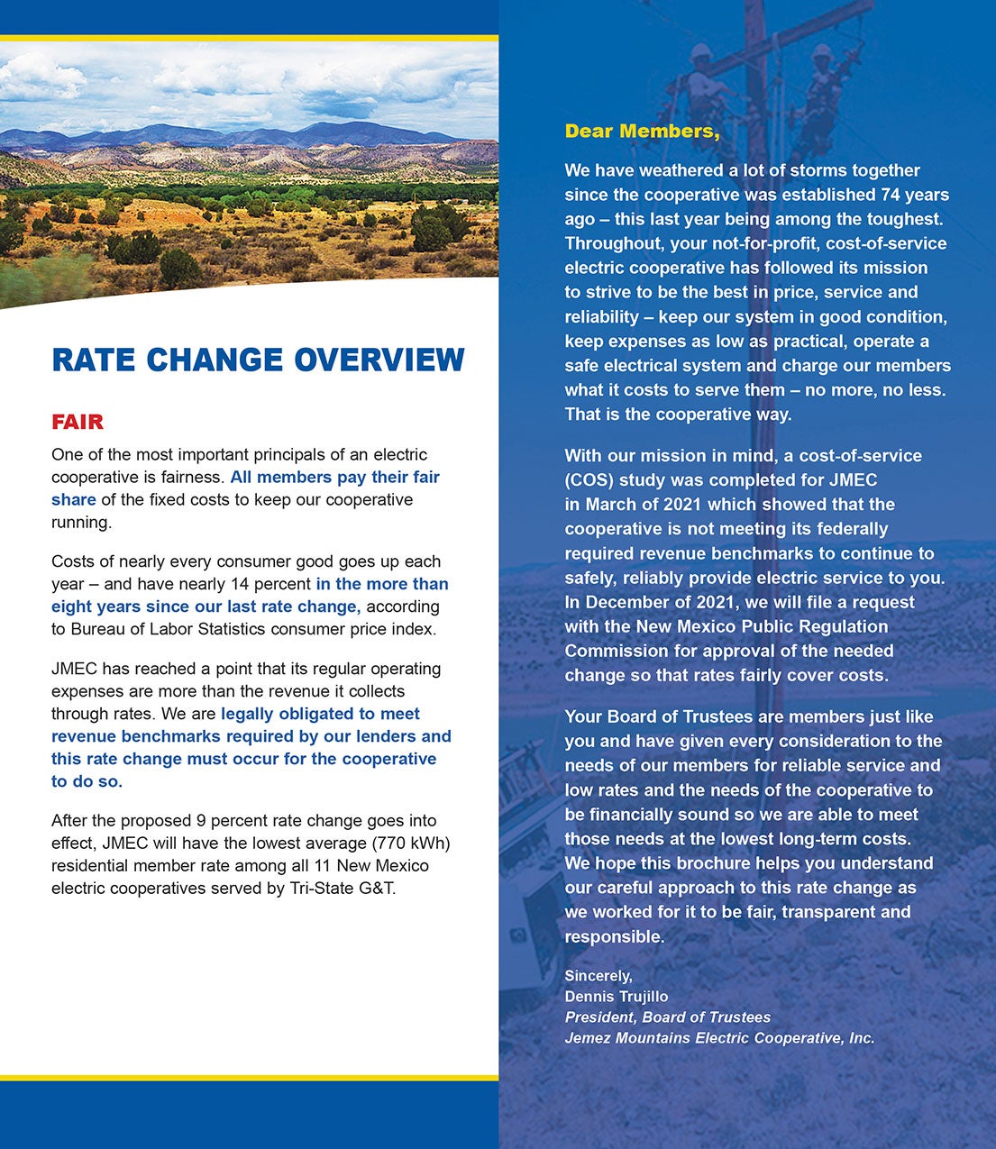 Rate Change Brochure