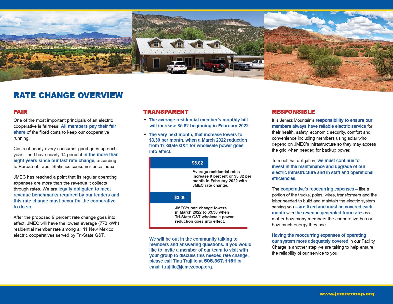 Rate Change Brochure